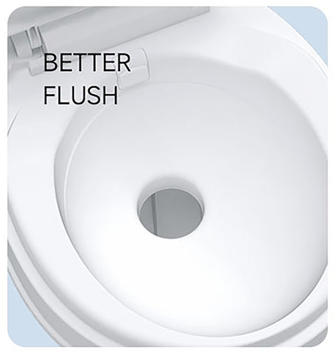 Seaflo | Residential Height RV Toilet-Plastic | Foot Pedal | SFRTPH-01-01 | White