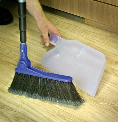 Camco | Adjustable Broom With Dust Pan | 43623