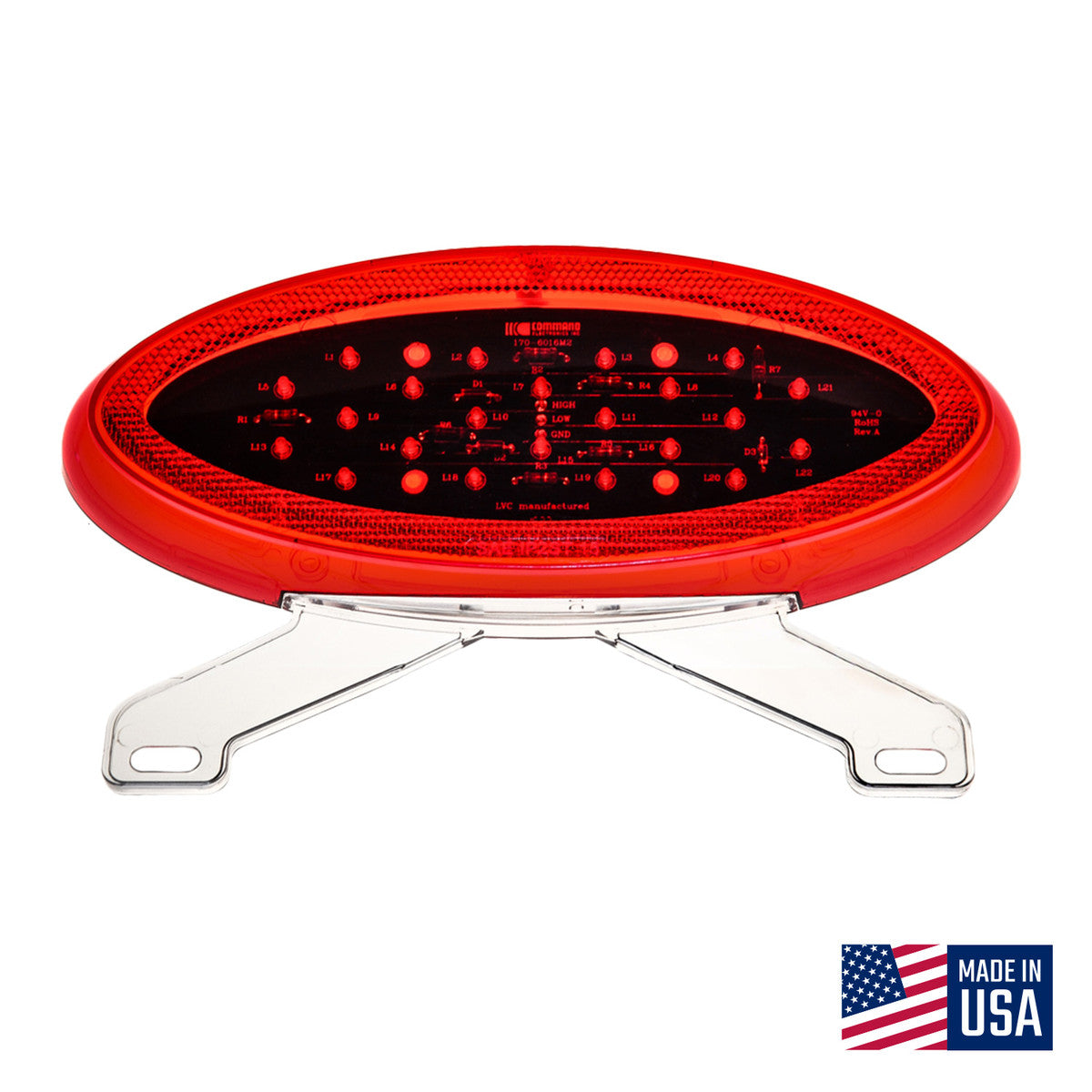 Command Electronics | Modern Oval LED Stop-Tail-Turn Light | CMD-003-8