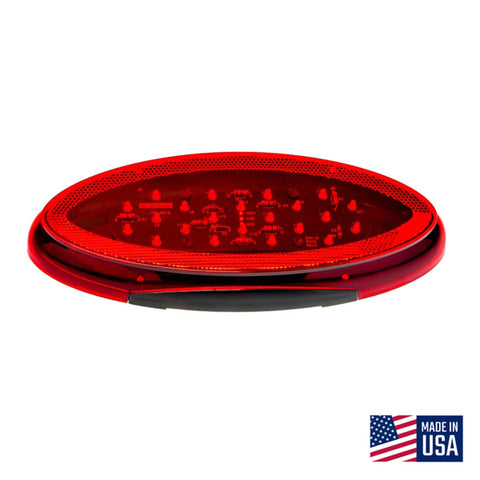 Command Electronics | Modern Oval LED Stop-Tail-Turn Light | CMD-003-85 | Red