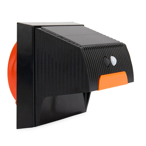 Camco | RV Bumper Cap Mount - Camp Site Light | 40332 | Bumper Mount | Solar Power | Square | White Light - Clear Lens