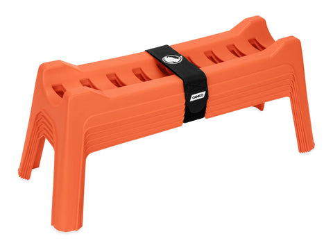 Camco | Rhino Nesting RV Sewer Hose Support | 43072 | Stackable for Storage | With 5 Graduated Sections | Orange