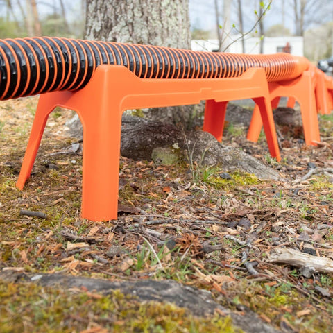 Camco | Rhino Nesting RV Sewer Hose Support | 43072 | Stackable for Storage | With 5 Graduated Sections | Orange