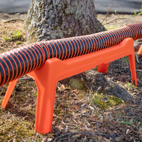 Camco | Rhino Nesting RV Sewer Hose Support | 43072 | Stackable for Storage | With 5 Graduated Sections | Orange