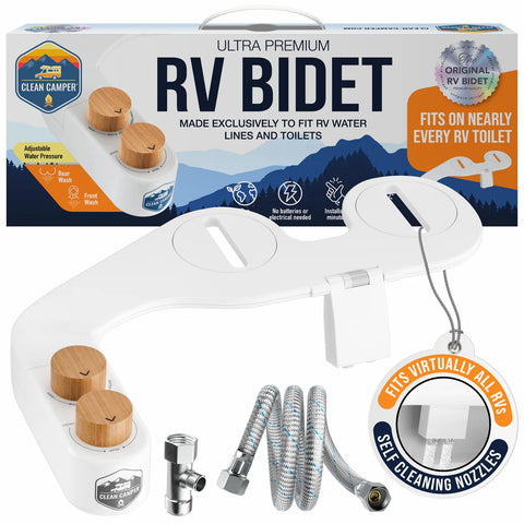Clean Camper | The Original RV Toilet Bidet | 6N-EYU0-JP3K | White