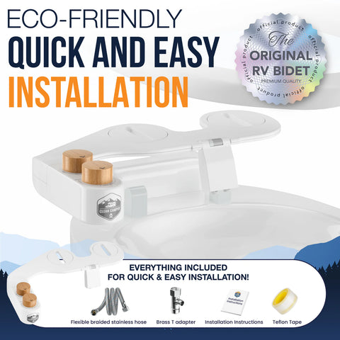 Clean Camper | The Original RV Toilet Bidet | 6N-EYU0-JP3K | White