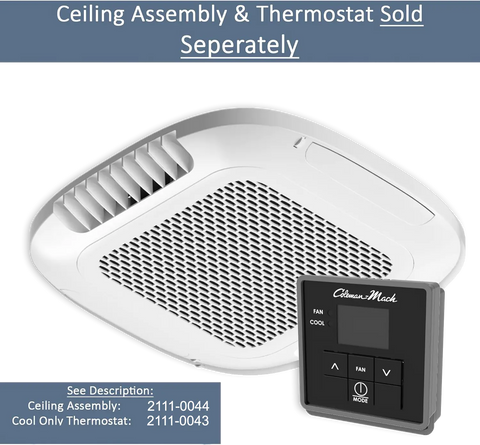 Coleman | Everest VS-18 Mach-C 18,000 BTU RV Air Conditioner | 2111-00471 | Ducted or Non-Ducted | Variable Speed | White | R32