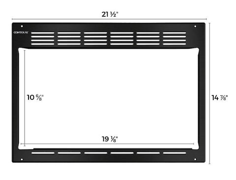 Contoure | Trim Kit for Contoure RV-955BKAF  Microwave | TK-955BK  | Stainless Black