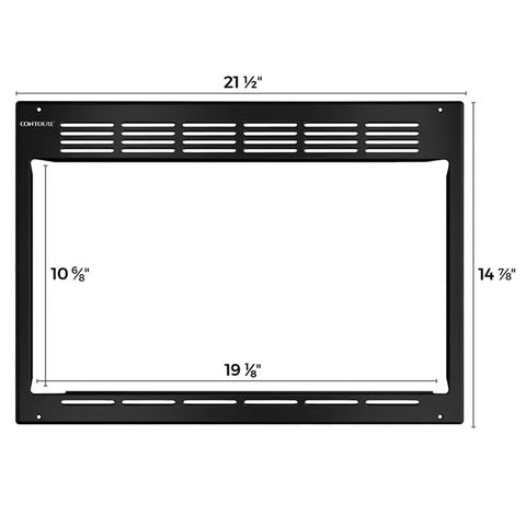 Contoure | Trim Kit for Contoure RV-980B Microwave | RVTRIM-9B | Stainless Black