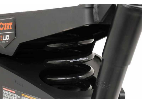 Curt Helux 5th Wheel Pin Box - Close-Up of Coil Spring and Shock Absorber Detail | United RV Parts