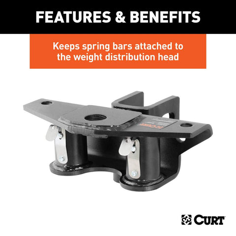 Curt | Round Bar Weight Distribution Retainers | 17109 | 2PK  Fits Camco 48104, Curt 17109