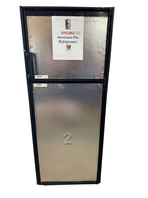 Dometic | RV Refrigerator | DM2882-01 Scratch and Dent | 9600007230 | 8 Cubic Feet | Americana II | Adjustable Thermostat