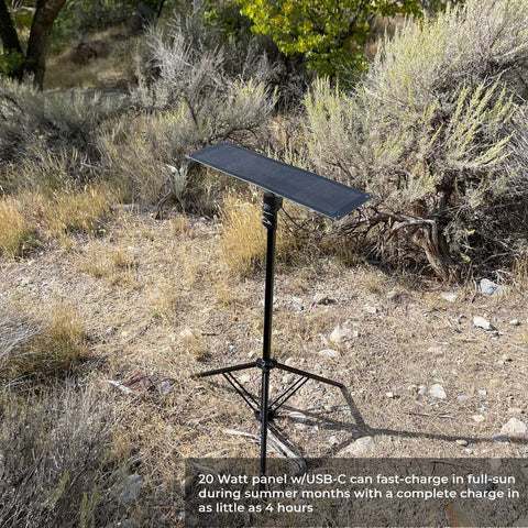 Devos | 20 Amp Portable Solar Panel | SP20W | Works With All LightRanger Lights