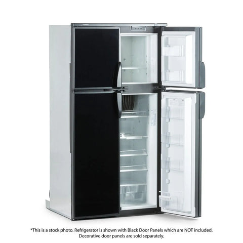 Dometic | 12 Cu. Ft. Elite Series; Dual Compartment - 4 Door Refrigerator With Freezer; Permanent Bolt-In | RM1350SLM | 12 Cu. Ft. | 2-Way  |  Door Panels Sold Separately | Black