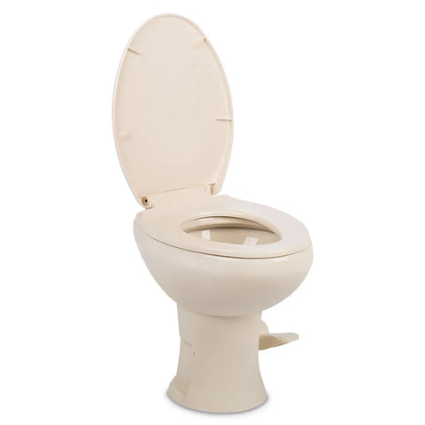 Dometic | 420 Platinum RV Toilet W/ Elongated Porcelain Bowl | 9610008282 | OEM 9610007965 | Standard Height | Bone