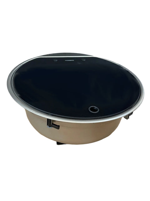 Dometic | 9102305187 | VA7000/VA7036 Series Round Sink with 3-Hole Faucet Configuration & Glass Cover