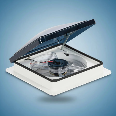 Dometic | Fan-Tastic Vent FV2200 - 3 Speed Fan | 9108870710 | FV2200LWUSD81-SP | 12V DC | Manual Lift | Smoke Lid