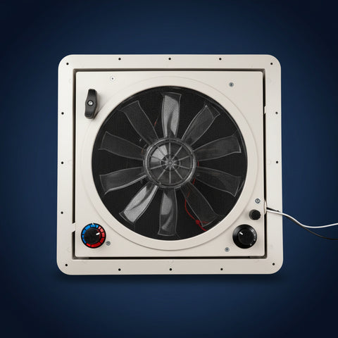Dometic | Fan-Tastic Vent FV2200 - 3 Speed Fan | 9108870710 | FV2200LWUSD81-SP | 12V DC | Manual Lift | Smoke Lid
