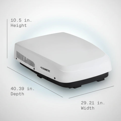 Dometic | FreshJet 5 15,000 BTU | Low-Profile Air Conditioner | Includes Heat Pump | 9620015926 | FJX5557MHPWHCS |  Mechanical | White