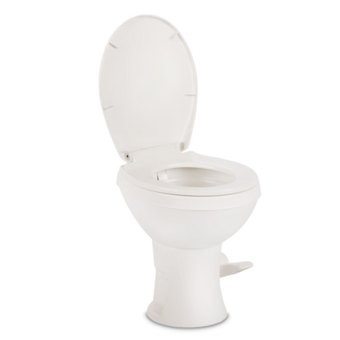 Dometic | Platinum Model 420 RV Toilet | 9610008281 | 2-Bolt Mounting | Gravity Flush | White