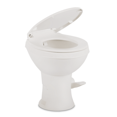 Dometic | Platinum Model 420 RV Toilet | 9610008281 | 2-Bolt Mounting | Gravity Flush | White