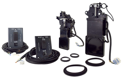 Valterra | E-Valve Electric Waste Valve System | E1013NEVP | with 2 Switches | 1-1/2” & 3” | No Fittings