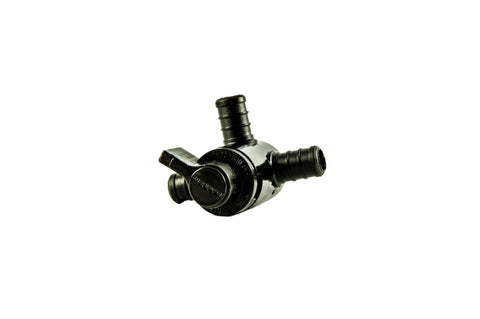Flair-It | ECOPOLY 1/2" BARB 3-WAY BYPASS VALVE | 29910 | Plastic | Single | Black
