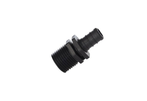 Flair-It | ECOPOLY 1/2" BARB x1/2" MPT ADAPTER | 29842 | Plastic | Single | Black