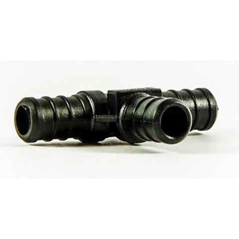 Flair-It | ECOPOLY 1/2" TEE BARBED PEX COUPLER | 29820 | Plastic | Single | Black