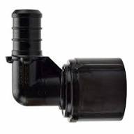 Flair-It | ECOPOLY 1/2"x1/2" FPT SWIVEL END NUT - 90 DEGREE ELBOW | 29816 | Plastic | Single | Black