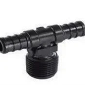 Flair-It | ECOPOLY 1/2"x1/2"x1/2" MPT TEE ADAPTER | 29822 | Plastic | Single | Black