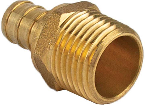 Flair-It | PEX 1/2" BARB X 1/2" MPT ADAPTER BRASS | 51122 | Brass | Single | Straight