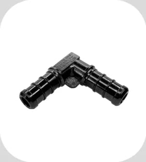 Flair-It | PEXLOCK 1/2" ELBOW WITH 2 1/2" PEXLOCK CLAMP | 30800 | 90 Degree | Single | Black
