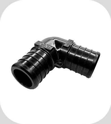 Flair-It | PEXLOCK 1/2" ELBOW WITH 2 1/2" PEXLOCK CLAMP | 30800 | 90 Degree | Single | Black