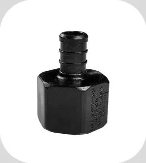 Flair-It | PEXLOCK 1/2" FPT X 1/2" BARB FEMALE ADAPTER | 30841 | Plastic | Single | Black