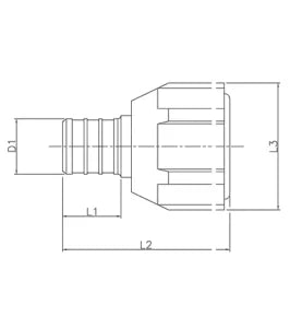 Flair-It | PEXLOCK 1/2" FPT X 1/2" BARB FEMALE ADAPTER | 30841 | Plastic | Single | Black
