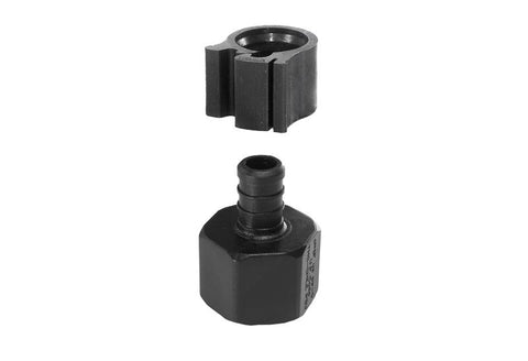 Flair-It | PEXLOCK 1/2" FPT X 1/2" BARB FEMALE ADAPTER | 30841 | Plastic | Single | Black