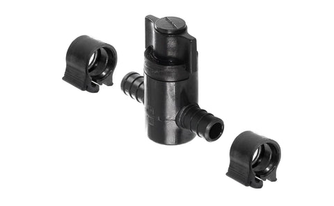 Flair-It | PEXLOCK 1/2" STRAIGHT STOP VALVE | 30879 | Plastic | Single | Black