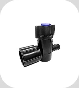 Flair-It | PEXLOCK BLUE MANIFOLD VALVE 1/2" | 30890 | Cold Side | Plastic | Single | Black