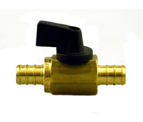 Flair-It | PEX STOP 1/2" INSERT X 1/2" FRESH WATER SHUT OFF VALVE | 51201 | Straight | 1/4 Turn | Brass