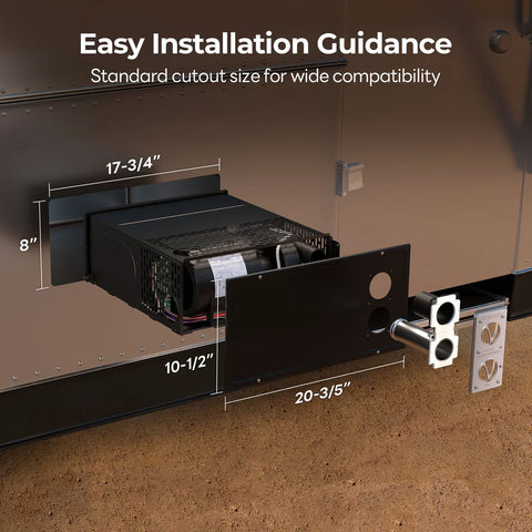 Fogatti | Black Door Panel | Fits Fogatti RF035A0N Furnace | RFBD-1121 | Black