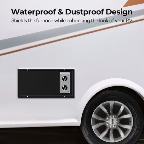 Fogatti | Black Door Panel | Fits Fogatti RF035A0N Furnace | RFBD-1121 | Black