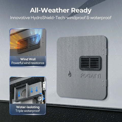 Fogatti | Gray Service Access Door | FSGD-1515 | For InstaShower Ultra Only