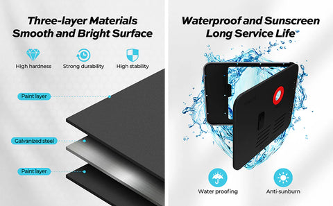 Fogatti | Left Hand Swing Service Access Door | FS09D1B | 15" x 15" | Black