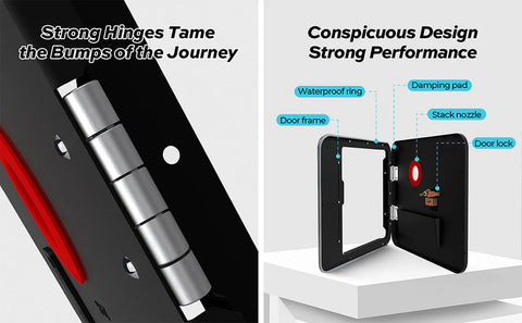 Fogatti | Left Hand Swing Service Access Door | FS09D1B | 15" x 15" | Black