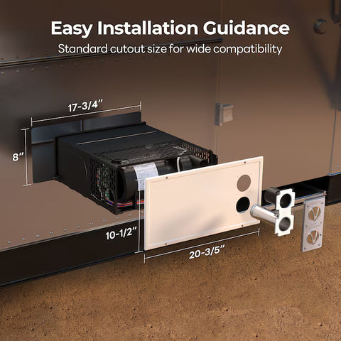 Fogatti | White Door Panel | Fits Fogatti RF035A0N Furnace | RFWD-1121 | White