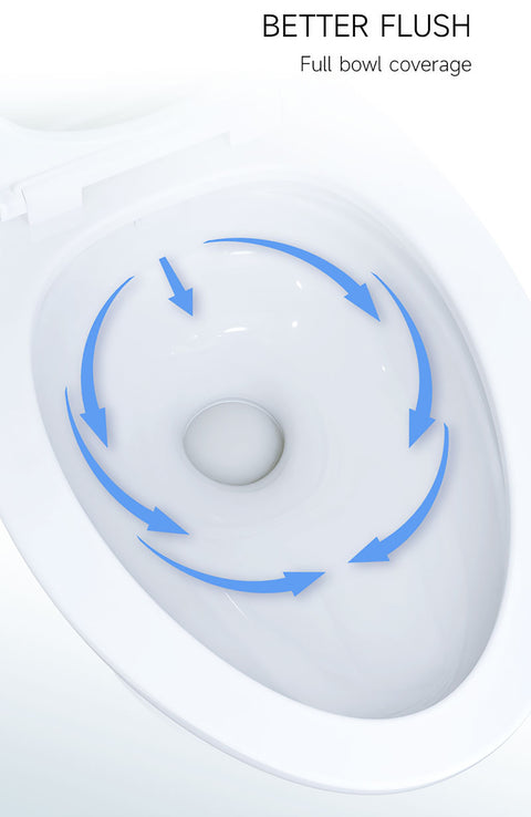 Seaflo | Residential Height RV Toilet | SFRTCH-02-01 | Elongated Ceramic Bowl | Foot Pedal | White