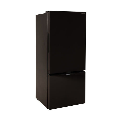 Furrion | 10.7 Cu. Ft. RV Refrigerator | 2023047118 | FCR10DCGBA-BG-DS | 12v DC | 10.7 Cu. Ft. | Bottom Freezer | Black Glass Finish