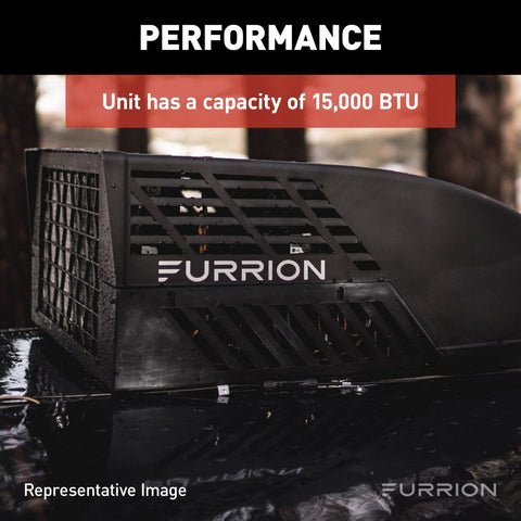 Furrion | Chill HE Air Conditioner  | 2024042639 | FACR15HESA2-BL-AM | 15,000 BTU | Black | R32