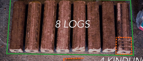 Green Mountain | Campfire Firewood | GMFW-8-PACK | Set Of 8 Logs